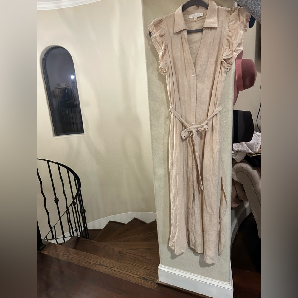 Light tan Karlie midi dress
